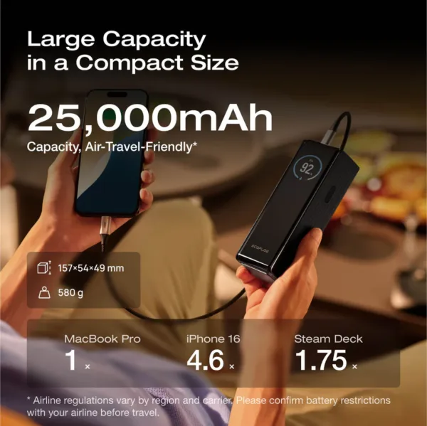 EcoFlow RAPID Power Bank (25,000mAh, 170W) - EcoFlow